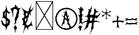 Darkhorn otf (400) Font OTHER CHARS