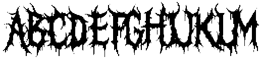 Darkhorn otf (400) Font UPPERCASE