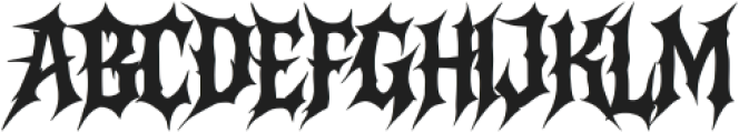 Darkhusk Regular otf (400) Font UPPERCASE