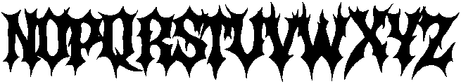 Darkness Regular otf (400) Font UPPERCASE