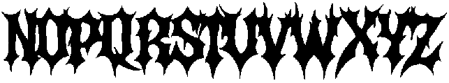 Darkness Regular otf (400) Font LOWERCASE