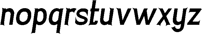Darkside-Italic otf (400) Font LOWERCASE