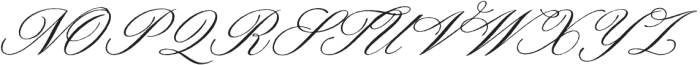 Darline Script Aged Slanted otf (400) Font UPPERCASE