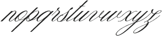 Darline Script Aged Slanted otf (400) Font LOWERCASE