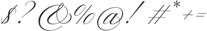 Darline Script Regular otf (400) Font OTHER CHARS