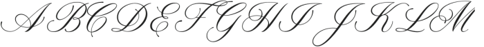 Darline Script Regular otf (400) Font UPPERCASE