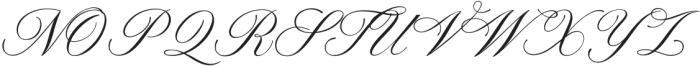 Darline Script Regular otf (400) Font UPPERCASE