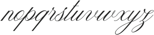 Darline Script Regular otf (400) Font LOWERCASE