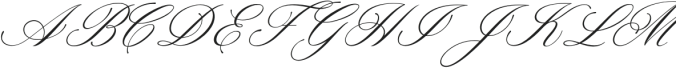 Darline Script Slanted otf (400) Font UPPERCASE