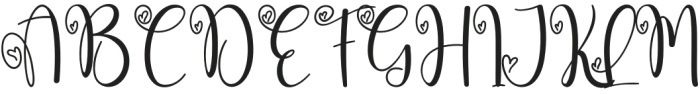 Darling Girl Regular otf (400) Font UPPERCASE