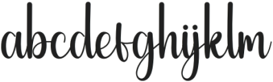 Darling Girl Regular otf (400) Font LOWERCASE