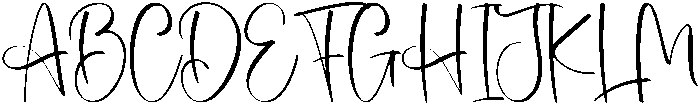 Darling Regular otf (400) Font UPPERCASE