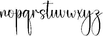Darling Regular otf (400) Font LOWERCASE