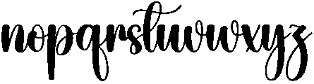 Darling Regular otf (400) Font LOWERCASE