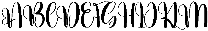 Darling Regular otf (400) Font UPPERCASE