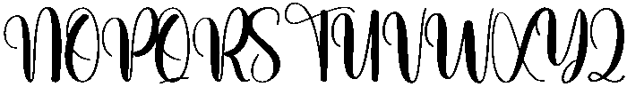 Darling Regular otf (400) Font UPPERCASE