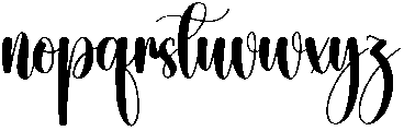 Darling Regular otf (400) Font LOWERCASE