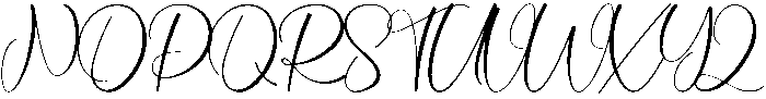 Darling Regular otf (400) Font UPPERCASE