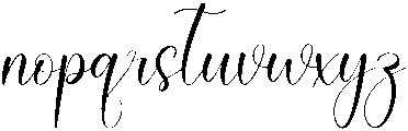 Darling Regular otf (400) Font LOWERCASE