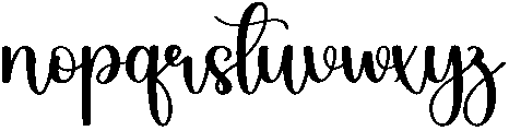 Darling Regular otf (400) Font LOWERCASE