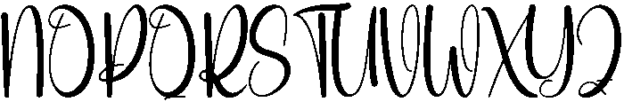 Darling Regular otf (400) Font UPPERCASE