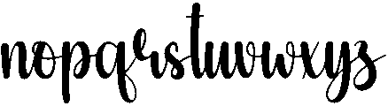 Darling Regular otf (400) Font LOWERCASE