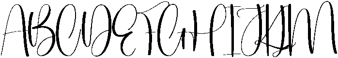 Darling Regular otf (400) Font UPPERCASE