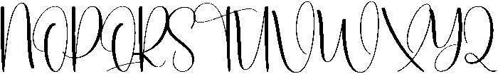 Darling Regular otf (400) Font UPPERCASE