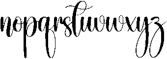 Darling Regular otf (400) Font LOWERCASE