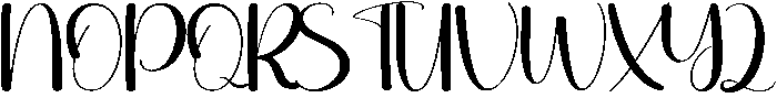 Darling Regular otf (400) Font UPPERCASE