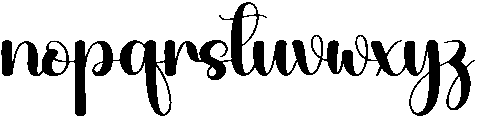 Darling Regular otf (400) Font LOWERCASE