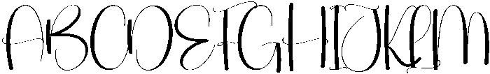 Darling Regular otf (400) Font UPPERCASE