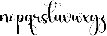 Darling Regular otf (400) Font LOWERCASE