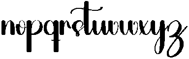 Darling Regular otf (400) Font LOWERCASE