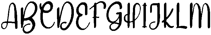 Darling Regular otf (400) Font UPPERCASE