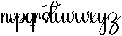 Darling Regular otf (400) Font LOWERCASE