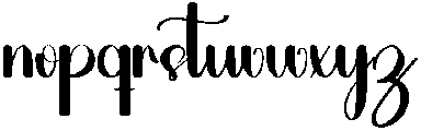 Darling Regular otf (400) Font LOWERCASE