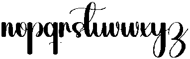 Darling Regular otf (400) Font LOWERCASE