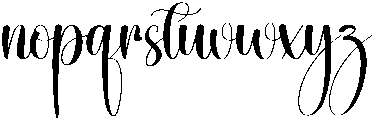 Darling Regular otf (400) Font LOWERCASE