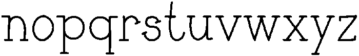 Darling Regular otf (400) Font LOWERCASE