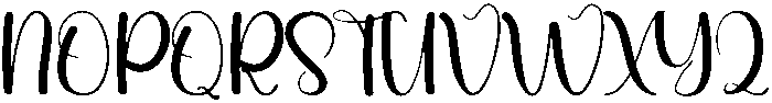 Darling Regular otf (400) Font UPPERCASE