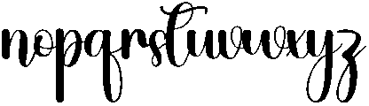 Darling Regular otf (400) Font LOWERCASE