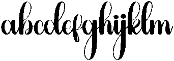 Darling Regular otf (400) Font LOWERCASE