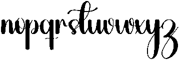 Darling Regular otf (400) Font LOWERCASE