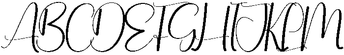 Darling Regular otf (400) Font UPPERCASE