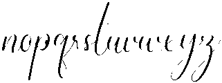 Darling Regular otf (400) Font LOWERCASE