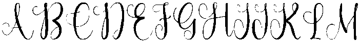 Darling Valentina Regular otf (400) Font UPPERCASE