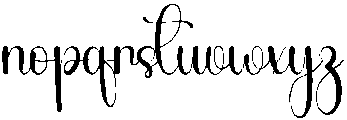 Darling Valentina Regular otf (400) Font LOWERCASE