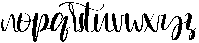 Darling otf (400) Font LOWERCASE
