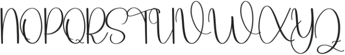 Darlings Regular otf (400) Font UPPERCASE
